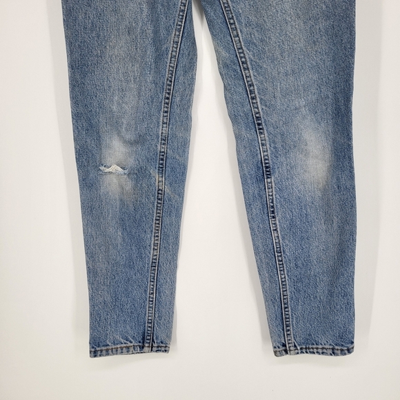Vintage Levis 950 High Rise Straight Leg Blue Jeans Distressed Denim Size 24 - Picture 8 of 10
